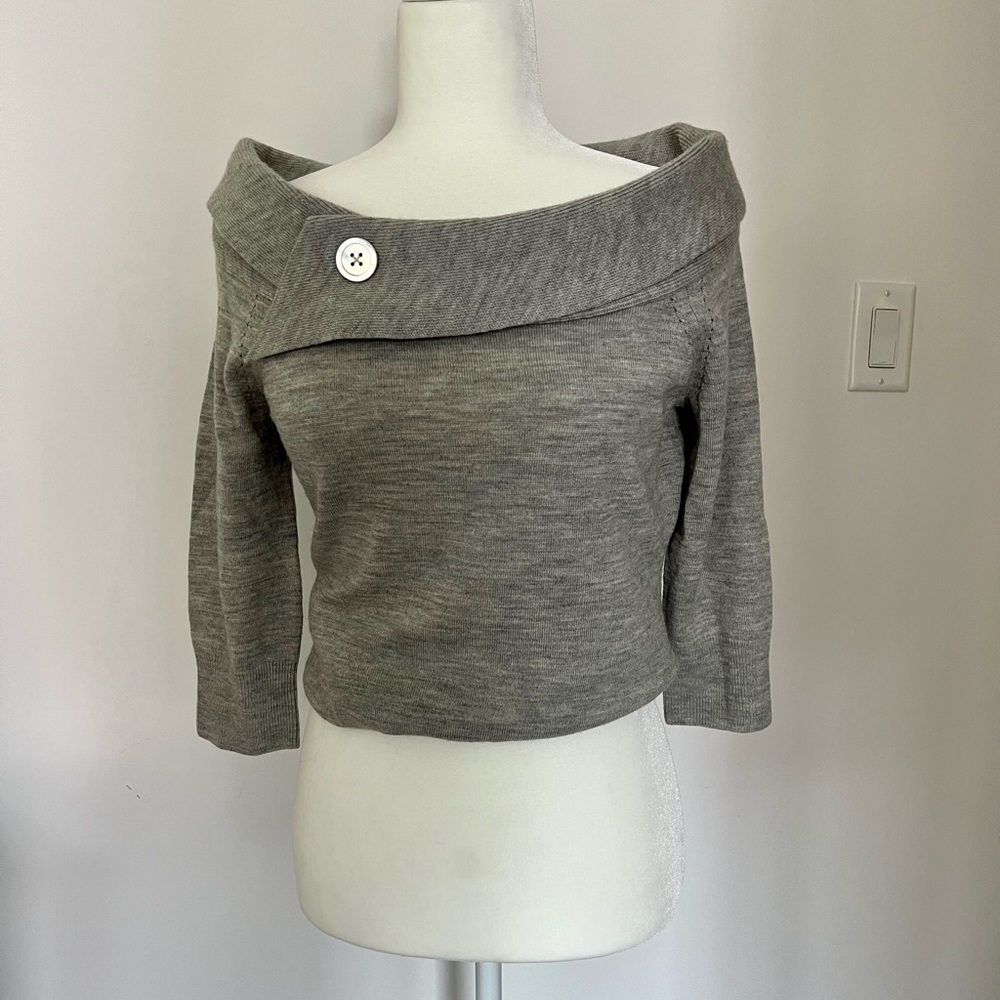 Banana Republic - Extra Fine Italian Merino Wool 3/4 sleeve sweater